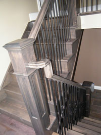 box Newel post Arts and Crafts Style (Shaker)