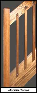 square oak handrail
