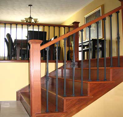 interior wrought iron balusters: spindles and fittings