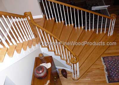 oak hardwood steps, Virginia US