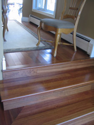 Brazilian Cherry Stair Treads, Sudbury Ontario