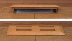 self-rimming wood floor vents